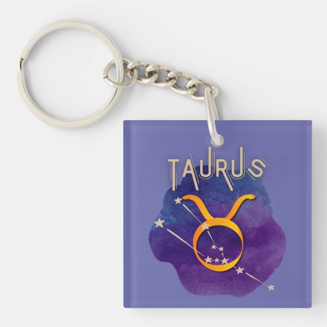 Llavero Constelación del Rótulo Taurus Zodiac (Frente)