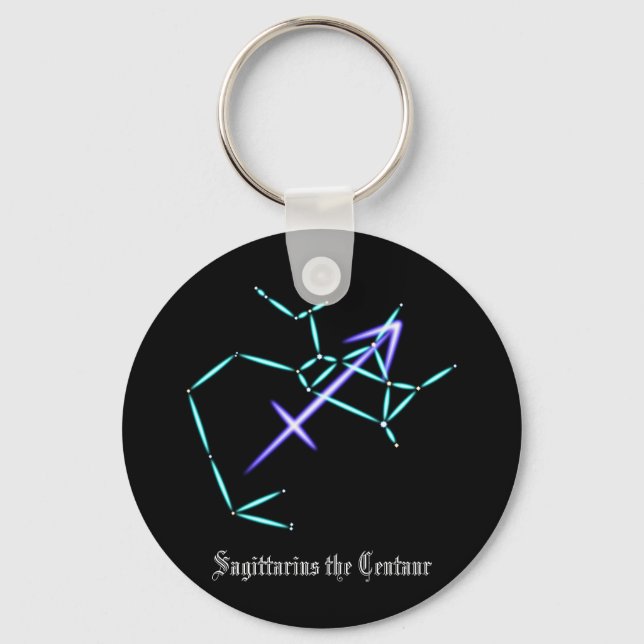 Llavero Constelación Zodiac Sagitario Keychain (Anverso)