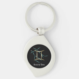 Llavero Constelación zodiaca Gemini Keychain