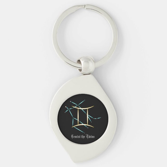 Llavero Constelación zodiaca Gemini Keychain (Anverso)