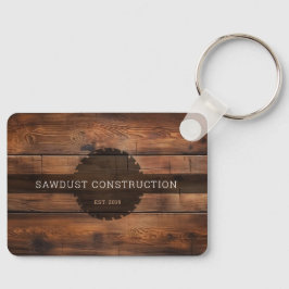 Llavero Construcción Carpintero madera rústica Madera Útil