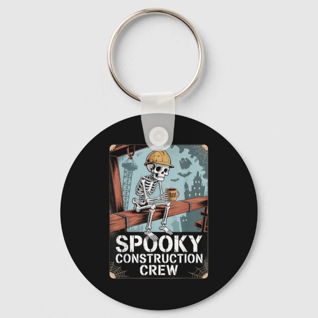 Llavero Construcción de Halloween para los trabajadores de (Anverso)