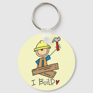Llavero Construcción I Construyo Camisetas y Regalos