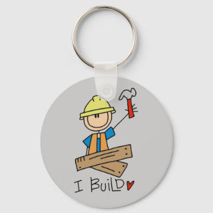 Llavero Construcción I Construyo Camisetas y Regalos