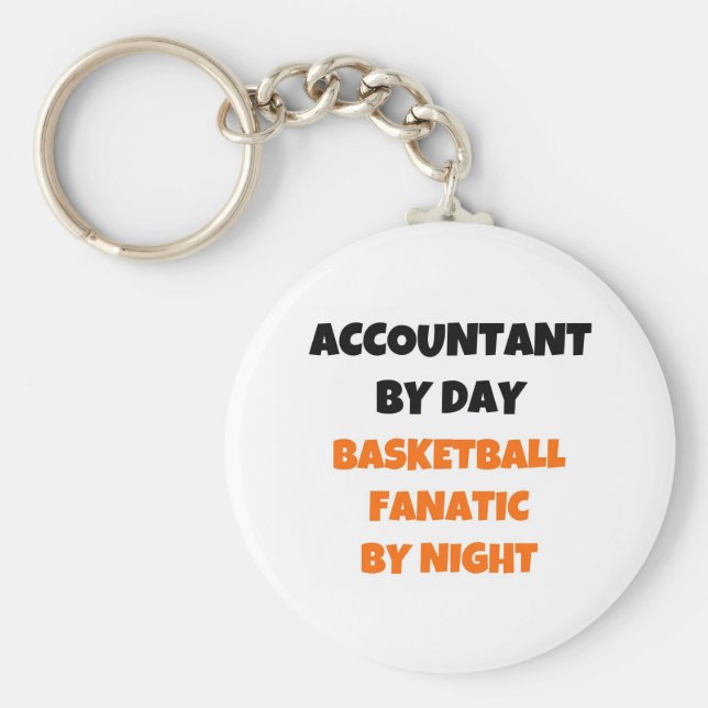 Llavero Contador de Day Basketball Fanatic por noche (Frente)
