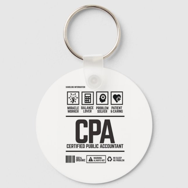 Llavero contador público certificado-CPA (Anverso)