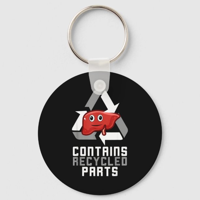 Llavero Contains Recycled Parts Liver Transplant Survivor  (Anverso)