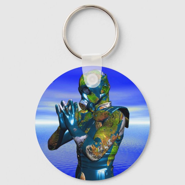 Llavero Contaminación mundial (Anverso)