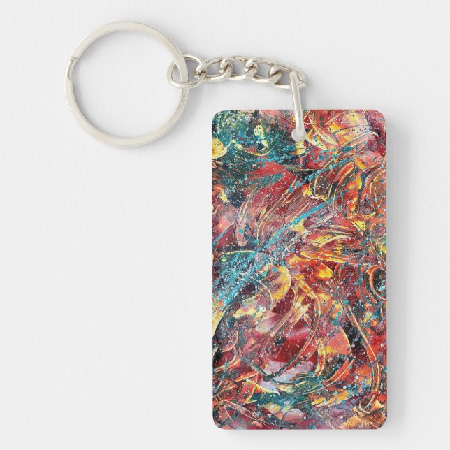 Llavero Contemporary Abstract Art Keychain (Frente)