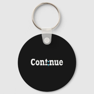 Llavero Continuar con Semicolón Concienciación sobre Salud