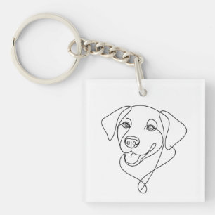 Llavero Contorno de Perro