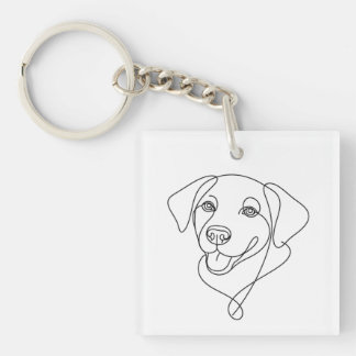 Llavero Contorno de Perro