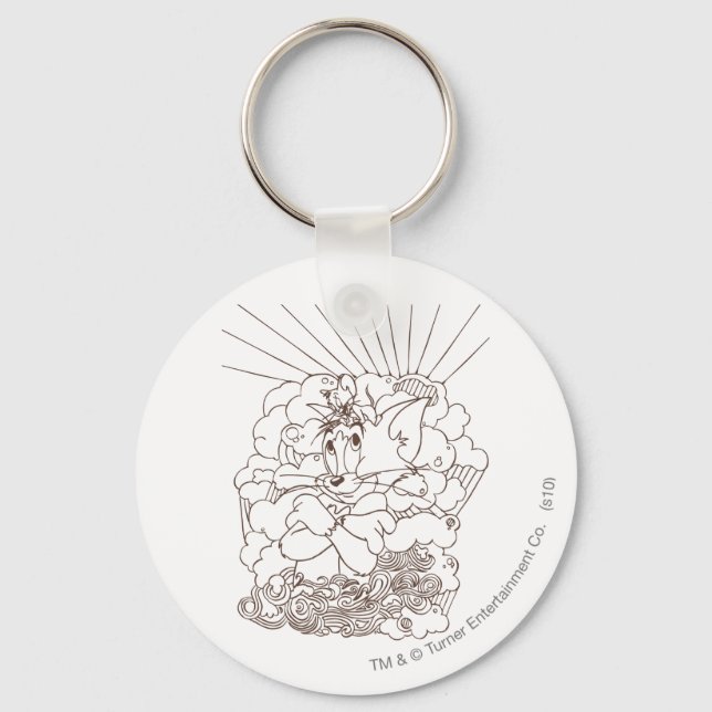 Llavero Contorno de Tom y Jerry (Anverso)