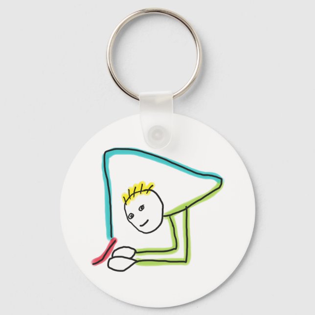 Llavero Contorsionista Stickman (Anverso)