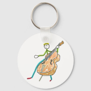 Llavero Contrabajo Stickman
