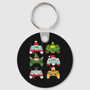 Llavero Controlador de videojuegos Santa Hat Gamer Boys Xm