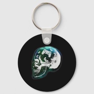 Llavero Controlador Mental Calavera Juegos Jugador Hombres