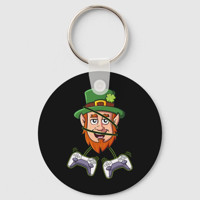 Llavero Controladores de videojuegos de St Patricks Day Le (Anverso)