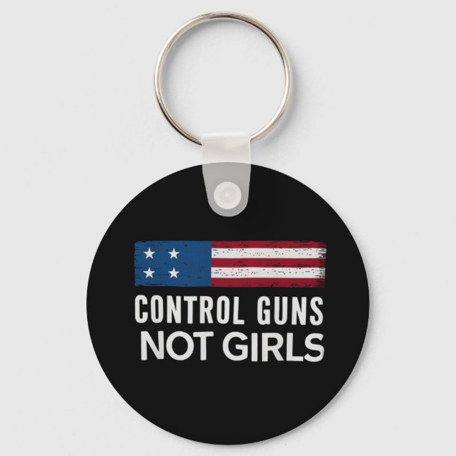 Llavero Controlen Armas No Chicas (Anverso)