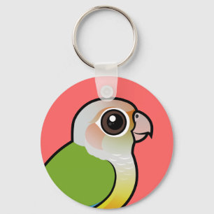 Llavero Conure de cinnamon de tono verde pálido