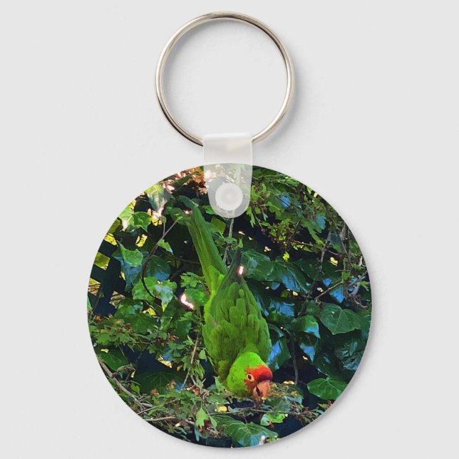 Llavero Conuro con cabeza de cerezo #1 Keychain (Anverso)