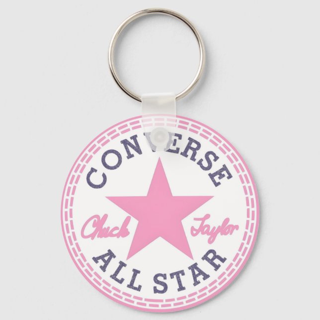 Llavero Converse All Star rosa (Anverso)