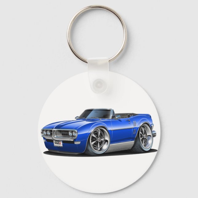 Llavero Convertible de Firebird Blue de 1968 (Anverso)