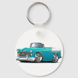 Llavero Convertido Turquesa-Blanco 1955 de Chevy Belair
