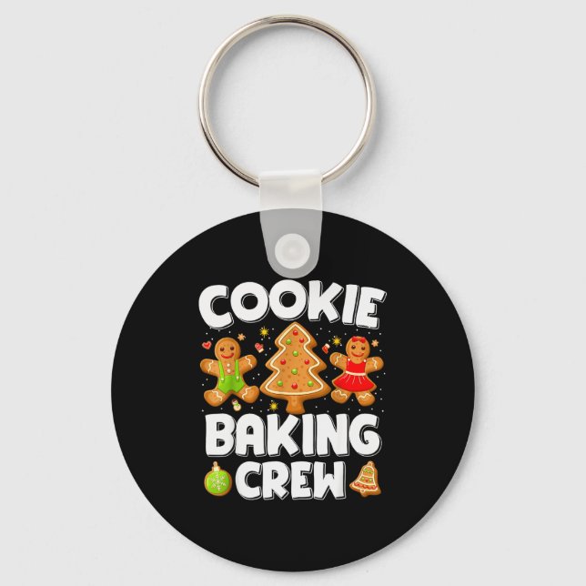 Llavero Cookie Baking Crew Christmas Gingerbread Team Squa (Anverso)