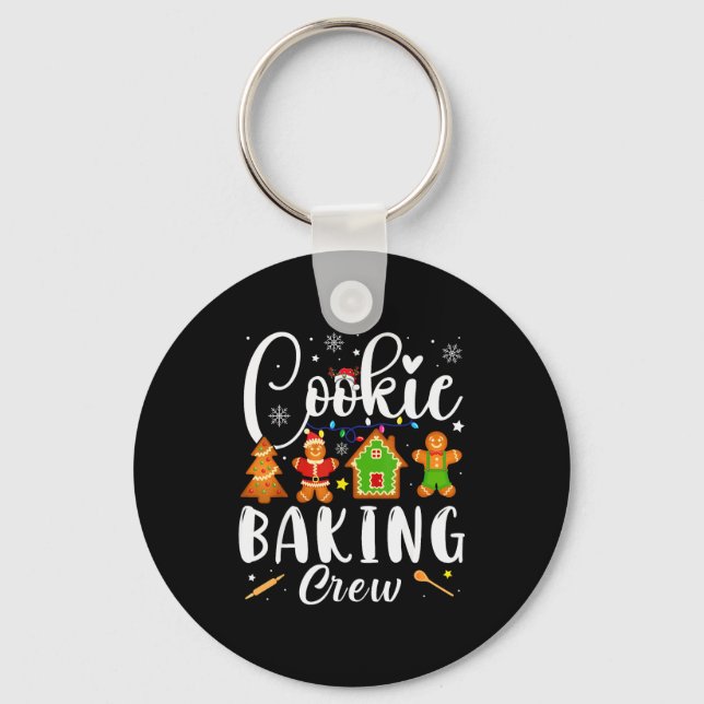 Llavero Cookie Baking Crew Family Christmas Gingerbread Te (Anverso)