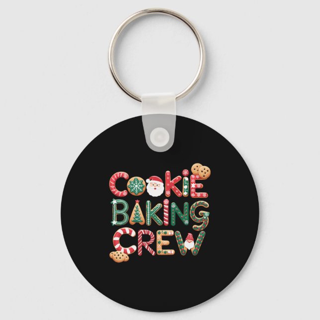 Llavero Cookie Baking Crew Family Christmas Gingerbread Te (Anverso)