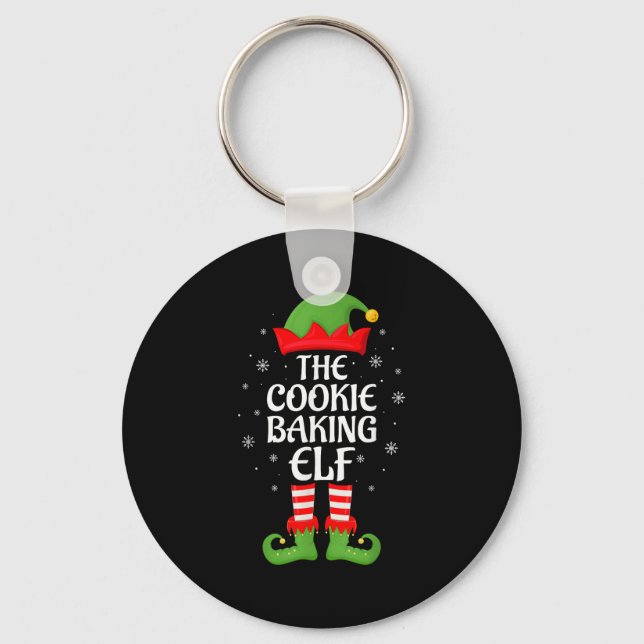 Llavero Cookie Baking Elf Xmas Familia Elf Squad C (Anverso)