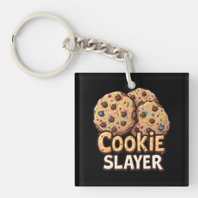 Llavero Cookie Slayer - Conquistador de chocolate (Frente)
