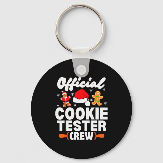 Llavero Cookie Tester Crew Christmas Baking Xmas Pajamas  (Anverso)