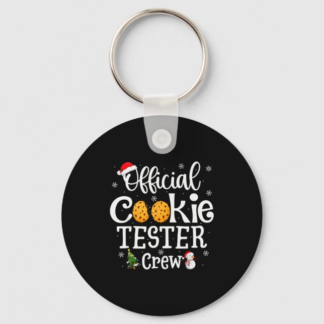 Llavero Cookie Tester Crew Family Baking Team Christmas  (Anverso)