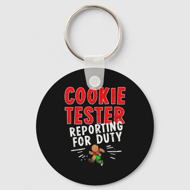 Llavero Cookie Tester Rerting Duty Funny Husband Christmas (Anverso)