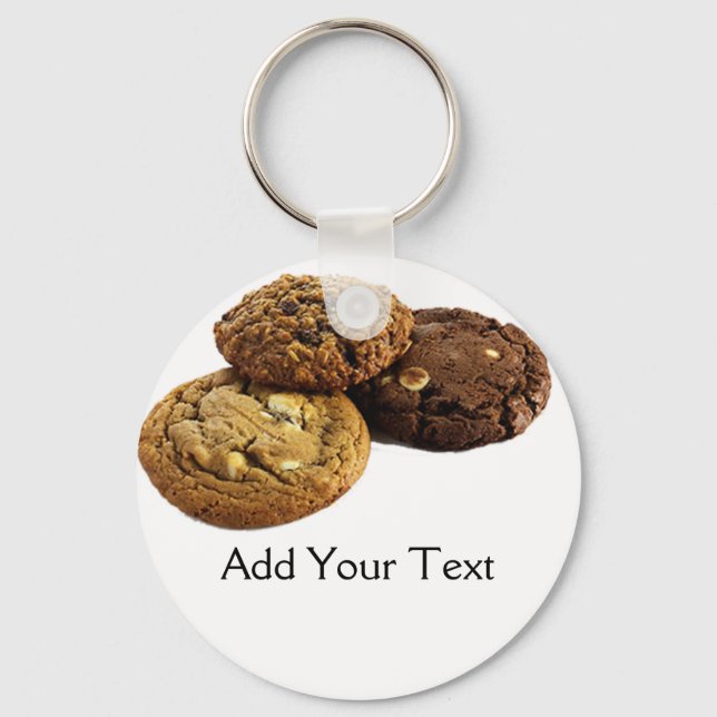 Llavero Cookies y otros postres deliciosos en rojo (Anverso)