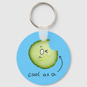 Llavero cool as a cucumber key chain