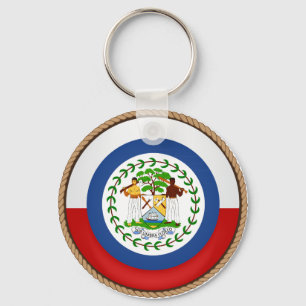 Llavero Cool Belize Flag Seal