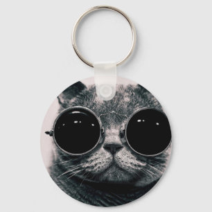 Llavero cool cat kool kat with shades