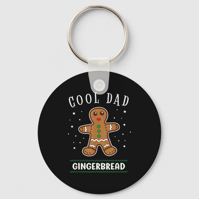 Llavero Cool Dad Gingerbread Man Cookie Family Christmas P (Anverso)