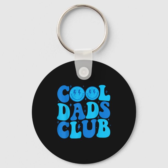 Llavero Cool Dads Club Shirt Retro Groovy Dad Father's Day (Anverso)