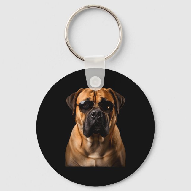 Llavero Cool Dog Sungles Bullmastiff Funny Look  (Anverso)