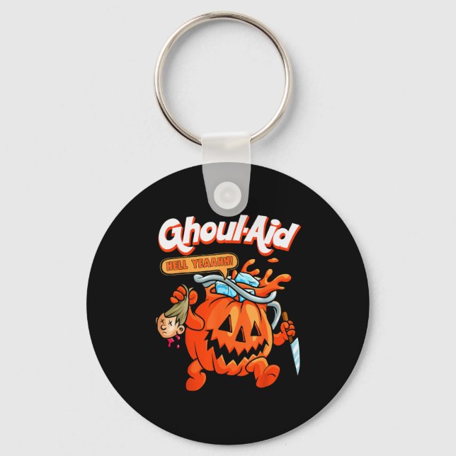 Llavero Cool Ghoul Aid Funny Ghoul Pumpkin Cute Meme Hallo (Anverso)
