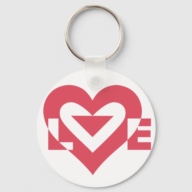 Llavero Cool Love Graphic, Cherry Pink (Anverso)