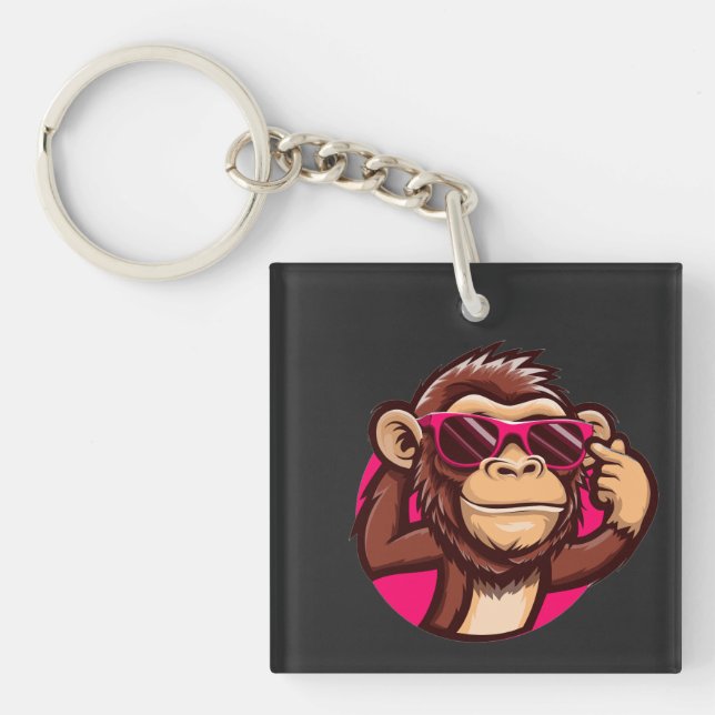 Llavero Cool Monkey Keychain  (Frente)