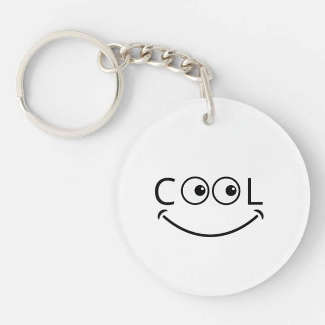 Llavero Cool Smiley Face Keychain (Frente)