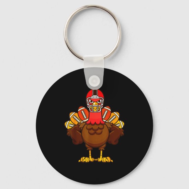 Llavero Cool Thanksgiving Football Shirt _ Gobble Player T (Anverso)