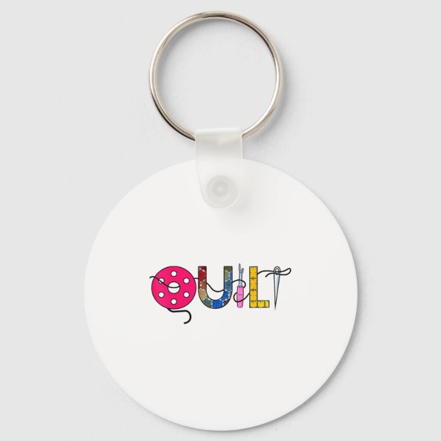 Llavero Cool Womens Quilt Quilting Sewing Hobby Crafter Gi (Anverso)