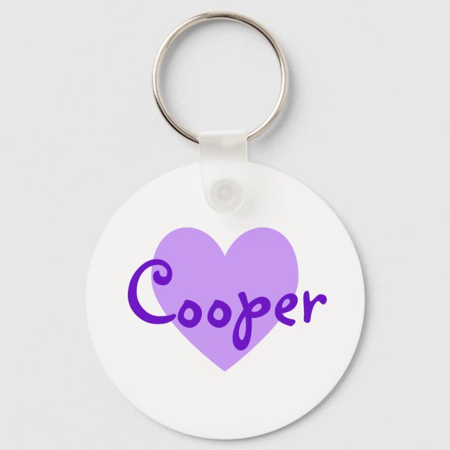 Llavero Cooper en morado (Anverso)
